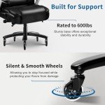 Ergonomic Big & Tall Executive Office Chair, 600lbs