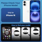 Temdan Clear iPhone 16 Case with MagSafe Compatibility