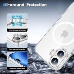 Temdan Clear iPhone 16 Case with MagSafe Compatibility