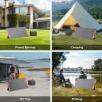 100W Portable Solar Panel Charger for Outdoors