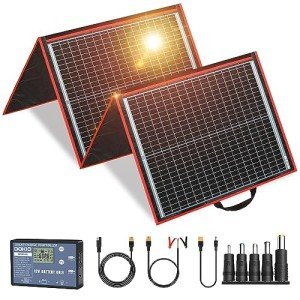 DOKIO 160W Portable Folding Solar Panel Charger