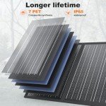 100W Portable Foldable Solar Panel Charger