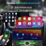 6.86'' Single Din Wireless Car Stereo with Apple CarPlay & Android Auto