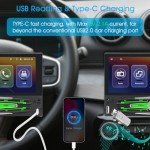 6.86'' Single Din Wireless Car Stereo with Apple CarPlay & Android Auto