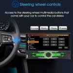 6.86'' Single Din Wireless Car Stereo with Apple CarPlay & Android Auto