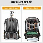 TARION Large Waterproof Camera Backpack for DSLR