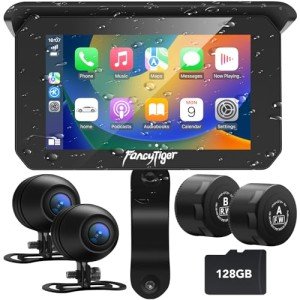 Portable Wireless Carplay & Android Auto Screen for Motorcycles