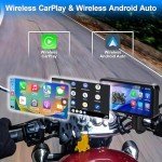 FancyTiger Motorcycle Dash Cam with GPS & Bluetooth
