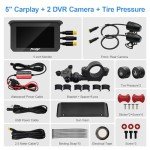 Portable Wireless Carplay & Android Auto Screen for Motorcycles