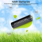 POWEROWL 8 Pack Rechargeable AA Batteries & Charger