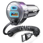 LISEN 65W Fast Car Charger for iPhone & Android