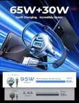 LISEN 65W Fast Car Charger for iPhone & Android