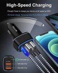 AILKIN 56W 3-Port Fast Car Charger