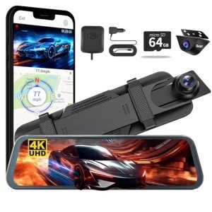 Dual Dash Camera 4K Front & 1080P Rear