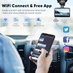 DELLFY 2K Front and Rear Dash Cam with WiFi