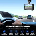 DELLFY 2K Front and Rear Dash Cam with WiFi