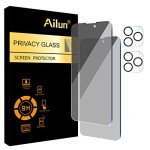 Ailun Privacy Screen & Camera Lens Protectors for iPhone 14 Pro