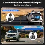 DELLFY 2K Front and Rear Dash Cam with WiFi