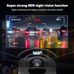 DELLFY 2K Front and Rear Dash Cam with WiFi