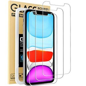 Mkeke Tempered Glass Screen Protector for iPhone 11/XR