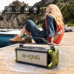 W-KING 90W Waterproof Bluetooth Speaker with Bass