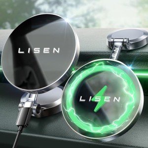 LISEN 15W MagSafe Car Charger & Phone Mount