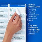 Avery Easy Peel White Inkjet Address Labels - 2000
