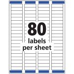 Avery Easy Peel White Inkjet Address Labels - 2000