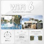 WAVLINK AX3000 Outdoor WiFi Extender - Camo