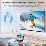 2025 WiFi Extender & Signal Booster, 1200Mbps