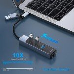 BENFEI 2in1 USB-C to Ethernet Adapter with 3 USB Ports