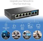 D-Link 7-Port 2.5GB Gaming Switch - Black