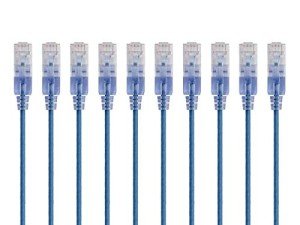 Monoprice SlimRun Cat6A Ethernet Cable, 10-Pack