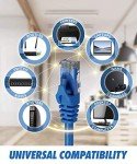 6 Ft Cat 6 Ethernet Cable 2 Pack - Blue & Black