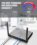 6 Ft Cat 6 Ethernet Cable 2 Pack - Blue & Black