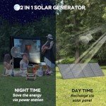 Marbero 296Wh Portable Solar Generator with Panel