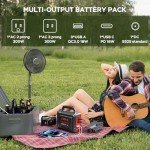 Marbero 296Wh Portable Solar Generator with Panel