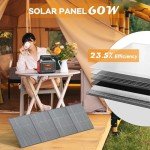 Marbero 296Wh Portable Solar Generator with Panel
