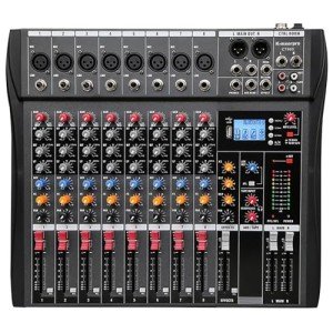K-mxerpro 8-Channel Audio Mixer with USB Interface
