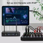 GUDEHOLO 6-Channel DJ Audio Mixer with Effects