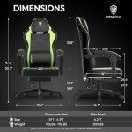 Dowinx Ergonomic Gaming Chair with Massage Support