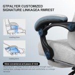 GTPLAYER Ergonomic Gaming Chair with Footrest and Lumbar Support