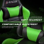 Homall Ergonomic Gaming Chair with Massage & Footrest