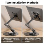 WEARSON Foldable VESA Mount Monitor Stand (Black)