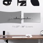VIVO Dual Ultra Wide Monitor Wall Mount - White