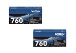 Brother TN760 High Yield Black Toner 2-Pack