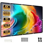 120" Portable Projector Screen - Indoor/Outdoor Use