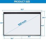 100" HD Foldable Projector Screen for Home & Outdoor