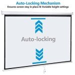 100" HD Foldable Projector Screen for Home & Outdoor