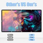 120" Portable Projector Screen - Indoor/Outdoor Use